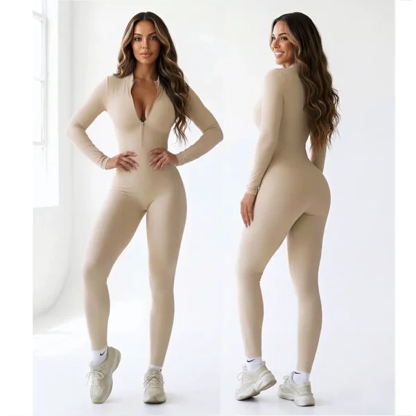 ACTIVE BEIGE JUMPSUIT